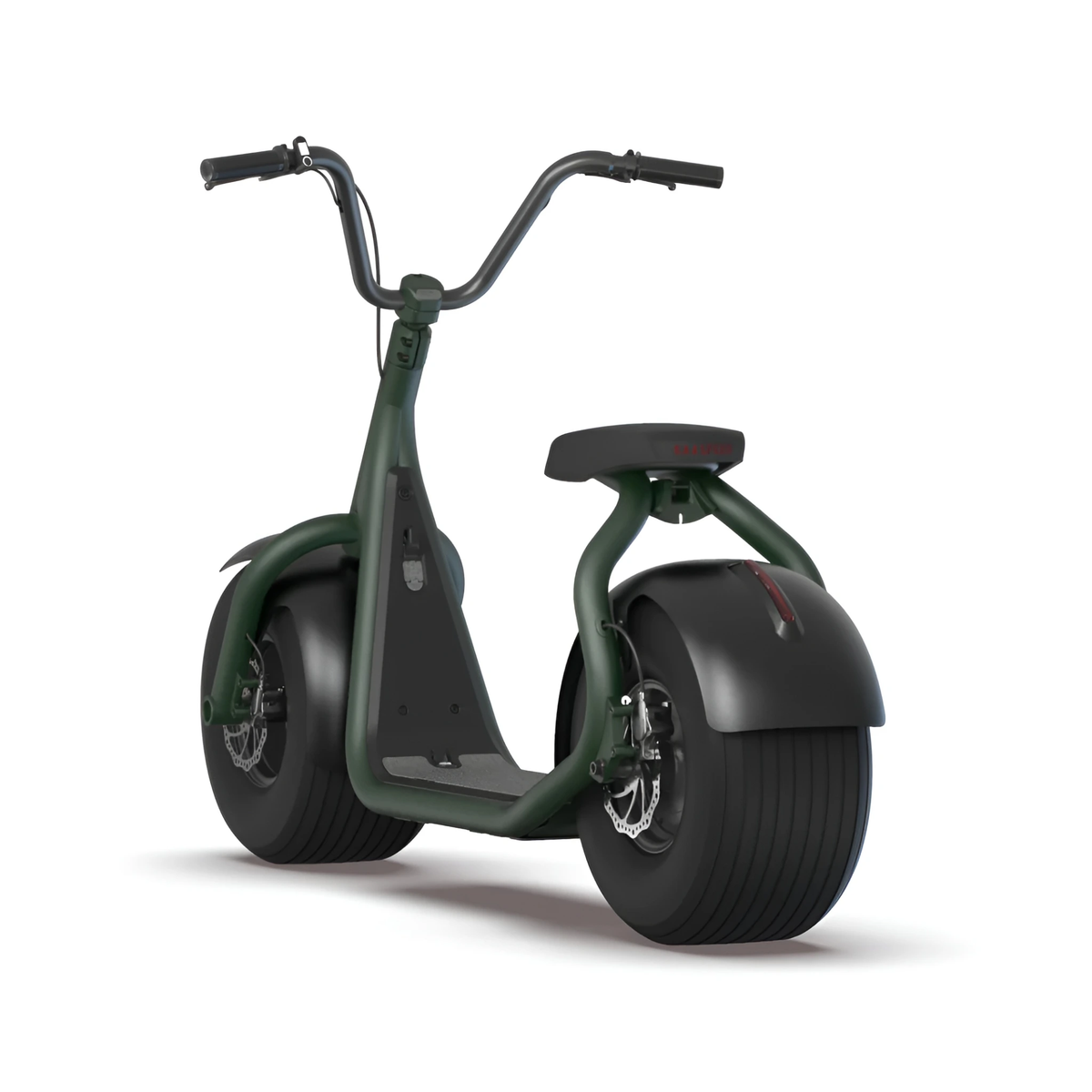 Green KAASPEED K1S electric scooter, front three-quarter view