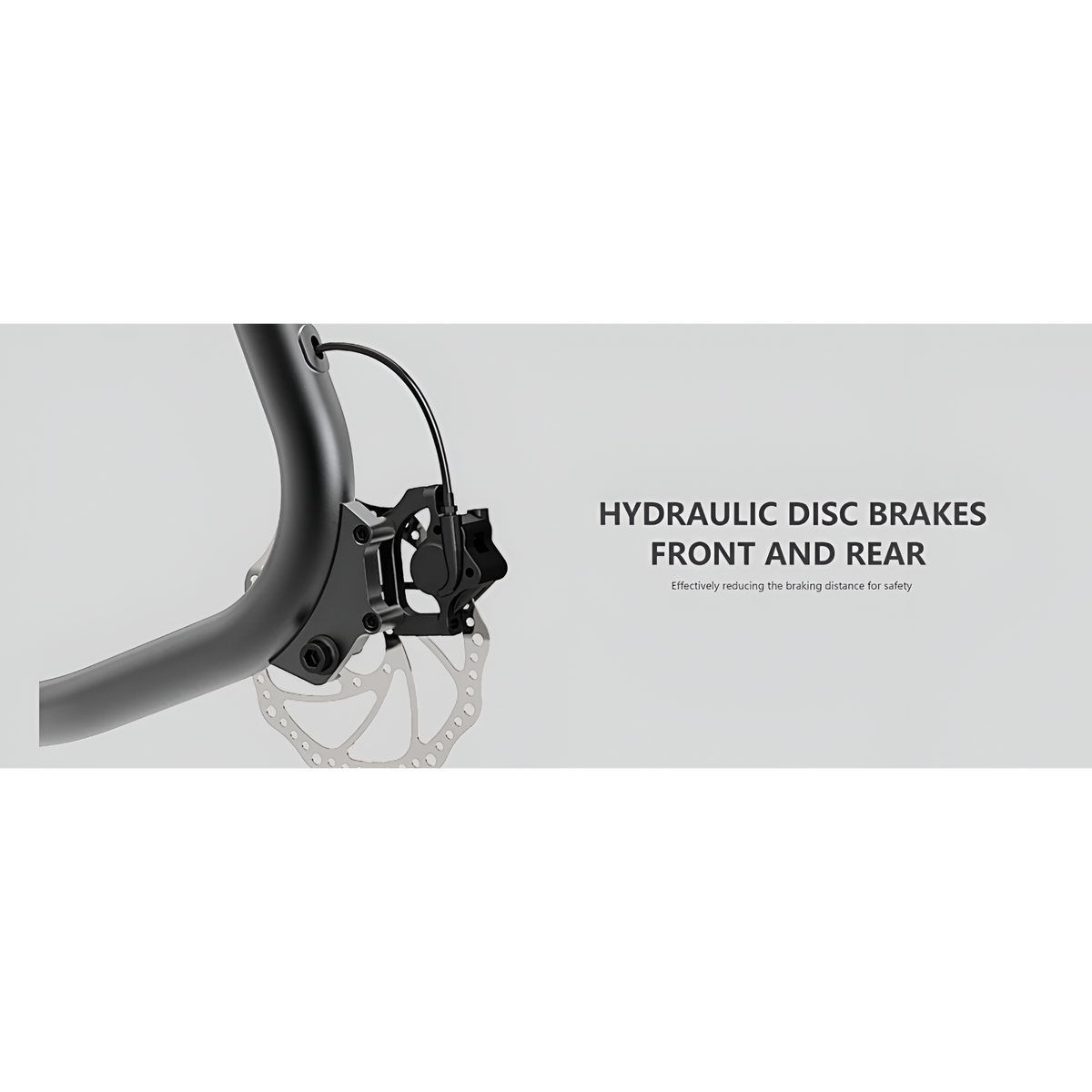 KAASPEED K1S electric scooter hydraulic disc brake feature close-up
