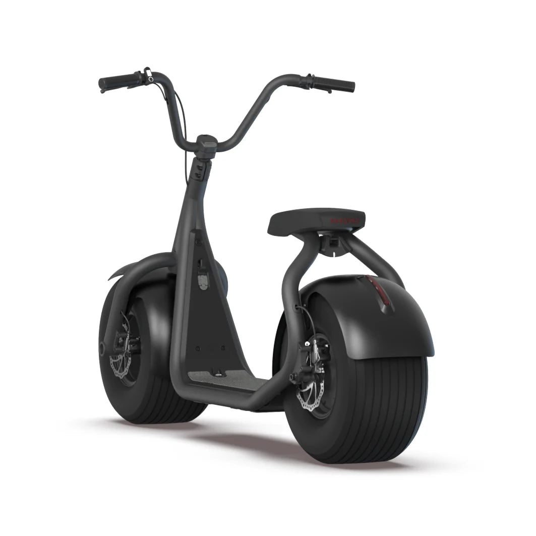 Matte Black KAASPEED K1S electric scooter, front three-quarter view