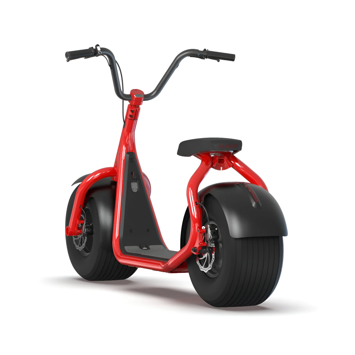 Red KAASPEED K1S electric scooter, front three-quarter view