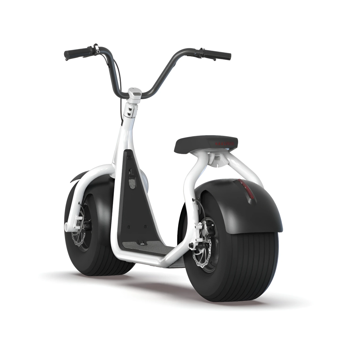White KAASPEED K1S electric scooter, front three-quarter view