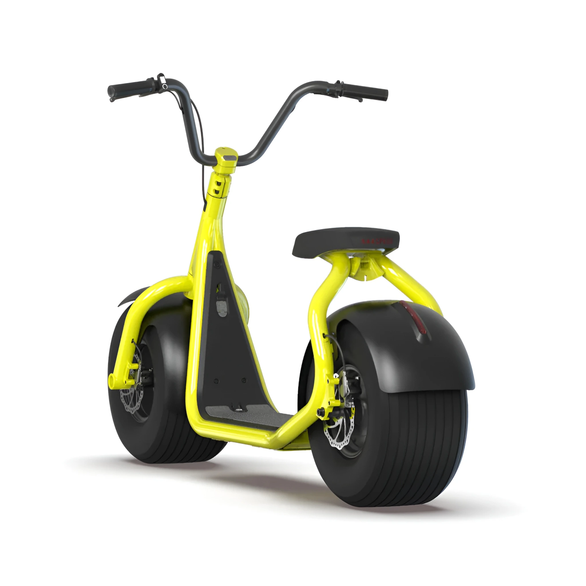 Yellow KAASPEED K1S electric scooter, front three-quarter view