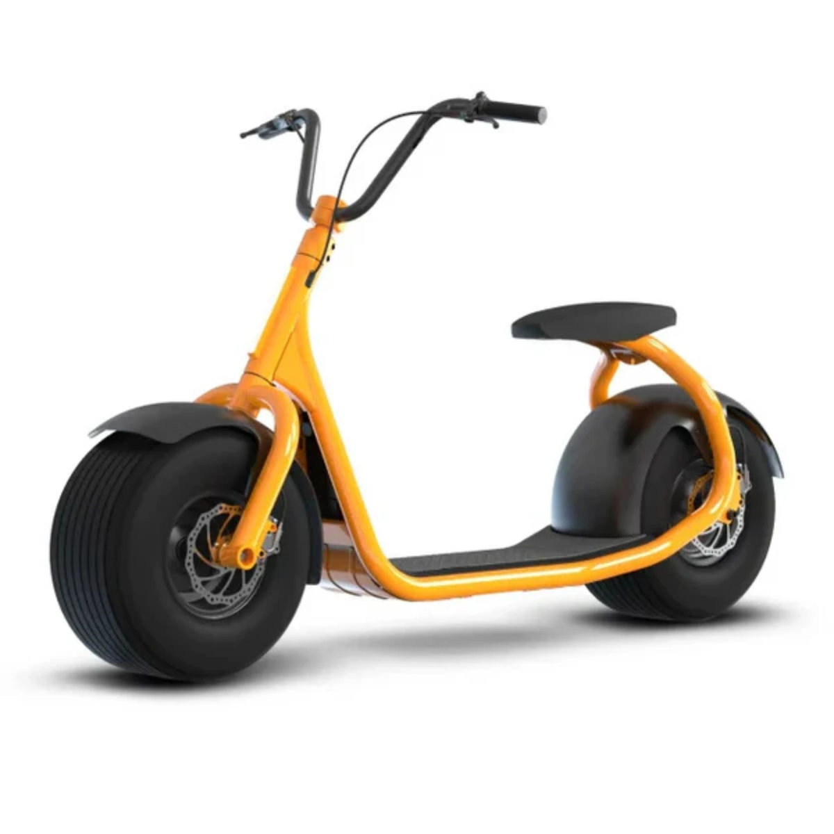 Orange KAASPEED K1S electric scooter, side profile view