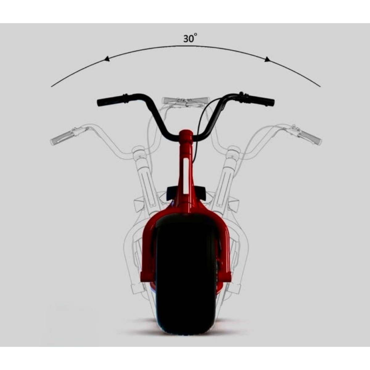KAASPEED K1S electric scooter 30 degree self-balancing steering diagram