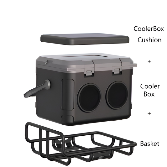 Large Portable Cooler, Cusion & Cargo Rack for VEEHOP Scooter